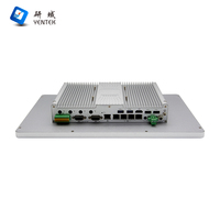 Panel PC Industrial Sin Ventilador de 15.6 Pulgadas con Pantalla Táctil VESA, Intel 7300U/8260U, Win10/Linux, 5 Puertos RJ45 LAN POE, 4 Puertos RS232 COM