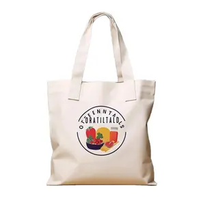 personalized custom embroidered orange large plain blank white custom cotton canvas reusable shopping tote bag