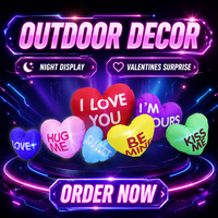 Letras Luminosas Inflables con la Palabra LOVE, Modelo Profesional ODM para Decoración de Bodas y Fiestas de San Valentín, con Bomba de Aire Eléctrica