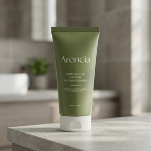 Arencia Rice + LHA <b>Pore</b> Control Rice Cream <b>Cleanser</b> 150g Korean Facial <b>Cleanser</b> LHA <b>Pore</b> Care Sebum Control Exfoliating Floral - Product Image 2