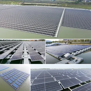 Sunrack Système de montage solaire flottant Ensemble de panneaux solaires montés 2Mw 10Mw pour le projet solaire Lake