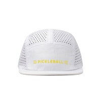 Gorra de 5 Paneles Personalizada con Logotipo Bordado, Estilo Hip Hop, Visera Plana, Perforaciones Cortadas con Láser, Unisex, Impermeable, con Cierre a Presión
