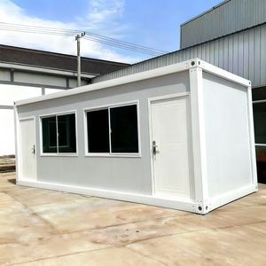 Maisons modulaires préfabriquées en acier, conteneurs plats 10ft 20ft 40ft, portables, démontables, design moderne, bureau, école, salle - Product Image 6