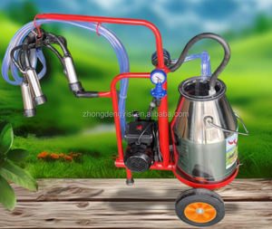 เครื่องรีดนมวัวแกะอูฐขนาด 25L/30L/40L แบบสั่นสะเทือน สำหรับใช้ในครัวเรือน แบบเคลื่อนย้ายได้ ถังเดี่ยว พร้อมปลั๊กไฟ - Product Image 2