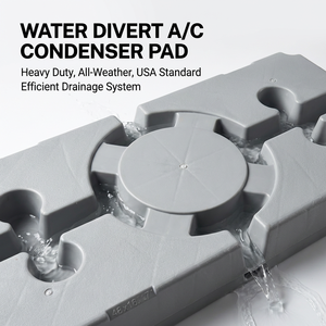 Base de Soporte para Equipos HVAC de Plástico YOD, para Unidades Mini Split, 18*38*3 Pulgadas, Base de PP para Desviar Agua del Aire Acondicionado, Almohadilla para Condensador - Product Image 3