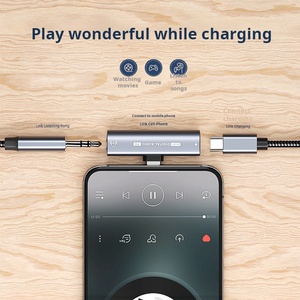 Nuevo Adaptador de Auriculares Tipo C Lengtion Transfronterizo - Convertidor Multifuncional Dos en Uno para Teléfono Móvil con Carga Rápida - Product Image 2