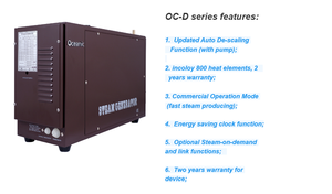 เครื่องกำเนิดไอน้ำ Oceanic Elite 4kw,พร้อมฟังก์ชั่นการระบายน้ำอัตโนมัติแบบอัพเกรดทำจากองค์ประกอบความร้อน Incoloy 800สำหรับห้องอบไอน้ำ - Product Image 4