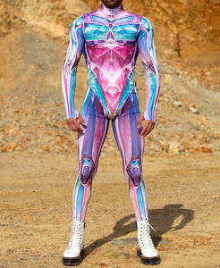 King Mcgreen Star 3D Art Print Cosplay Body Burning Festival disfraz Halloween fiesta rendimiento Zentai <span class=keywords><strong>traje</strong></span> hombres mono - Product Image 5