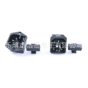 Enchufe de alimentación Ac-02 Ac-03 con fusible, voltaje nominal de 6A 220V, tipo con orificios para tornillos de fijación para comercio exterior - Product Image 1