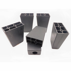 Pieds <span class=keywords><strong>de</strong></span> <span class=keywords><strong>canapé</strong></span> en plastique, carrés, trapézoïdaux, rehausseurs, accessoires <span class=keywords><strong>de</strong></span> quincaillerie pour meubles, renfort universel, style américain - Product Image 3