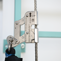 Sûr Grabber conçu pour la protection contre les chutes de ligne de vie verticale Travail à haute altitude Résistant à l'usure Ventes directes en usine