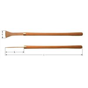 AMPCO - JP0800B Rust <b>scraper</b>, with handle, Beryllium Copper - EAN 7630027457315 NON-SPARKING <b>KNIVES</b>, <b>SCRAPERS</b> AND SPATULAS - Product Image 1