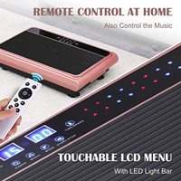 Plataforma vibratoria para hacer ejercicio, dispositivo para fisioterapia profesional, con función de música, para hacer ejercicio efectivo