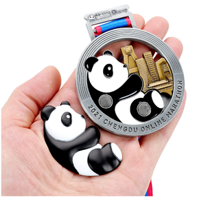 免费设计所有尺寸高质量2D 3D压铸金属运动定制奖章 - Product Image 2