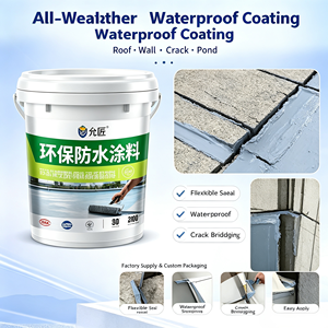 Revêtement imperméable en polyuréthane acrylique pour la réparation des fuites de toits, murs et sols - Semi-mat, applicable au rouleau/brosse/pulvérisation - Product Image 1