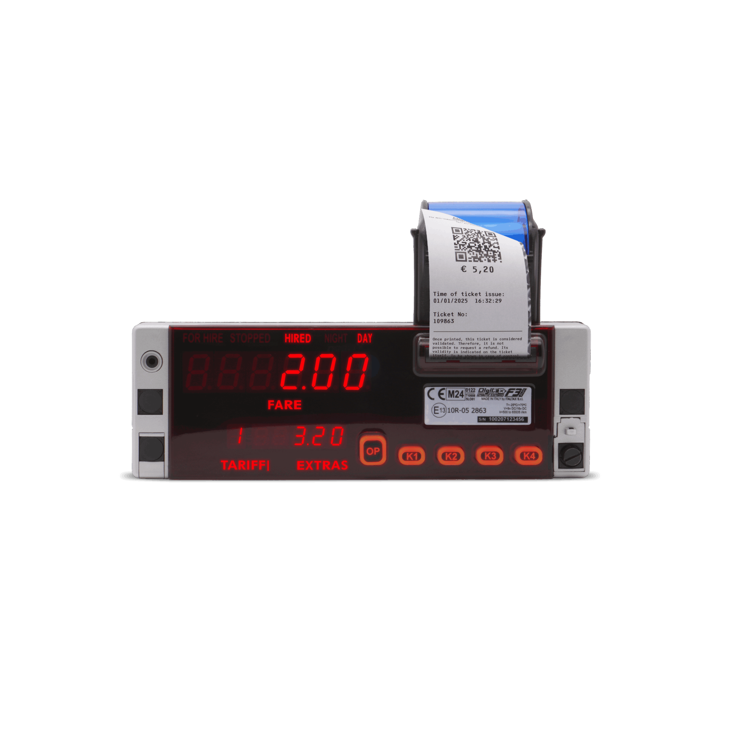 Order Online GPS Taxi Meter With Printer LCD & LED Display