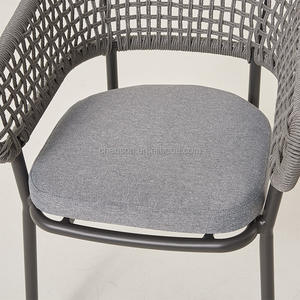 Fauteuil en rotin synthétique moderne - Couleur nature, rotin PE torsadé, chaise de jardin pour salle <span class=keywords><strong>à</strong></span> manger - Product Image 5