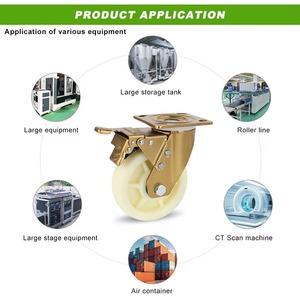 Giá bán buôn 4 5 6 8 inch chống mài mòn rỉ sét không thấm nước nhiệm vụ nặng nề xoay yên tĩnh <span class=keywords><strong>Caster</strong></span> bánh xe - Product Image 4