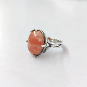 Anillo de Rodocrosita, Anillo de Plata de Ley 925 con Piedra Preciosa, Anillo de Rodocrosita Hecho a Mano, Colección de Anillos Finos, Joyería de Plata, Precio al por Mayor - Product Image 4