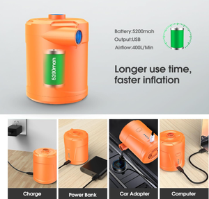 Pompe à air électrique pour gonflables, gonflage/dégonflage rapide, 5200mAh, pompe pour lit gonflable, <span class=keywords><strong>piscine</strong></span> à pagaies, matelas gonflable, <span class=keywords><strong>piscine</strong></span> - Product Image 3