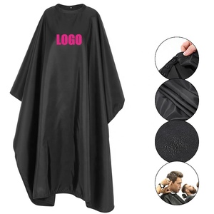 Mantella Impermeabile per Taglio Capelli, Grembiule da <span class=keywords><strong>Parrucchiere</strong></span> Personalizzato, Asciugamani Bagnati per Barbiere, Gown per Uomo - Product Image 1
