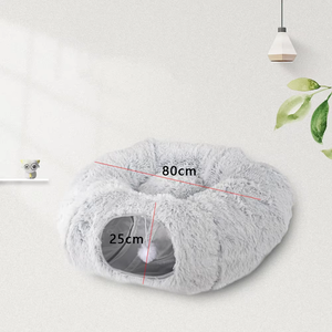 Luxury Large Custom Cat <b>Dog</b> Pet <b>Bed</b> Plush Soft Fluffy Donut <b>Dog</b> <b>Bed</b> Washable Oxford Fabric Solid Pattern Calming <b>Sofa</b> Design - Product Image 5