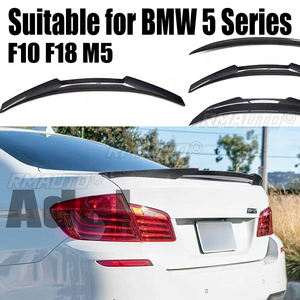 Aileron de coffre arrière style M4 en fibre de carbone F10 pour BMW F10 F18 Série 5 M5 2011-2017, lèvre d'aileron arrière, style automobile - Product Image 1