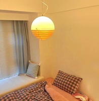 Nouveau Design Moderne Orange Lustre pour Salle à Manger Café Bar Décor Atmosphère Vintage Pendentif Lumière