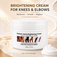 Crème éclaircissante miracle 7 jours marque privée 200g et 150g sérum éclaircissant rapide pour la peau pour les femmes genoux et coudes foncés