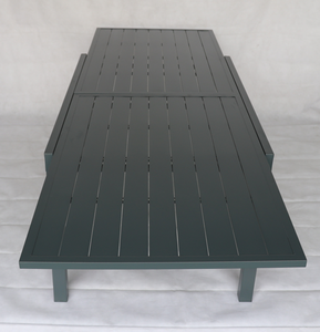<span class=keywords><strong>Table</strong></span> à manger moderne Matériau aluminium <span class=keywords><strong>Table</strong></span> d'extension <span class=keywords><strong>avec</strong></span> DPC/<span class=keywords><strong>verre</strong></span>/plastique bois/aluminium pour jardin Mobilier d'extérieur - Product Image 2