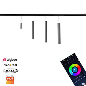 Système de rail lumineux LED de haute qualité Zigbee Lustre Dali Gradateur de lumière 48V Rail lumineux magnétique intelligent <span class=keywords><strong>Tuya</strong></span> pour salon - Product Image 5