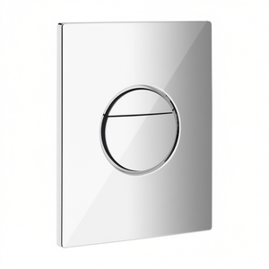 Placa de descarga Nova Cosmopolitan de 10x10 cm, cromada, de doble descarga, para inodoro con tanque oculto. - Product Image 3