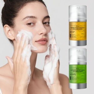 Nettoyant visage aux acides aminés, niacinamide, peptides, <span class=keywords><strong>anti</strong></span>-âge, AHA, BHA, exfoliant, éclaircissant - Product Image 1