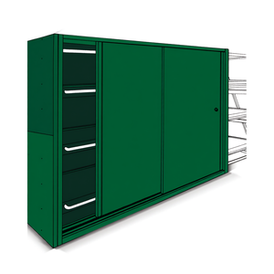 Fami System Ar Sliding Doors L1900 H2510 Green Ral6011 <b>Tool</b> Cabinet - Product Image 3
