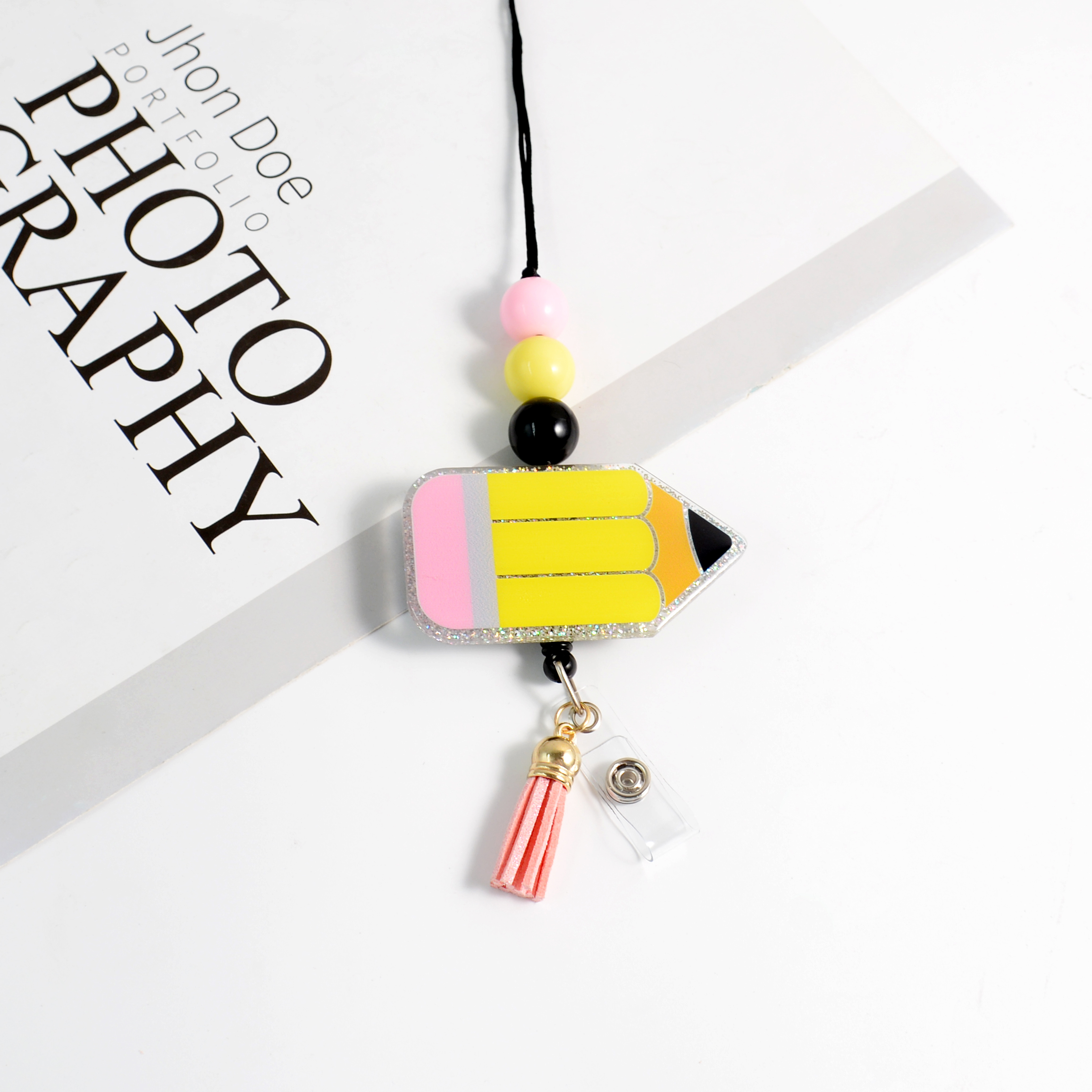 Fashion Cheap Silicone Glitter Crystal Rhinestone Anti-Wrinkle Lanyard with Hook for Promotional Use Image 4