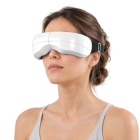 Masseur oculaire pliable avec compresse chaude, vibration par airbag, appareil de massage des yeux pour se détendre en soirée à la maison