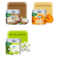 Sameali Jello Huile Essentielle Naturelle Mini Baume Solide Parfum De Voiture De Luxe En Alliage D'aluminium Diffuseur De Parfum Personnalisé Cool Wax Air