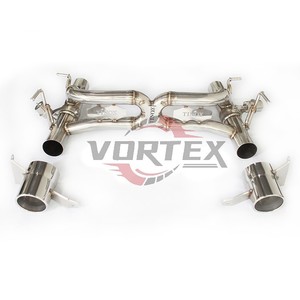 Sistema de escape trasero de acero inoxidable Vortex Racing para Ferrari 488, piezas de mejora del sonido del tubo de escape. - Product Image 2