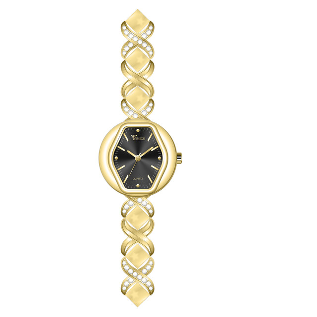 Hex Texture Fashion Women's Watch Alloy Band for Quartz Movement Analog Dial-Elegant Decor Accessory for Daily/Party/Business