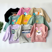 Sweat-shirt à col rond pour femmes, motif de dessin animé, manches longues, pull décontracté pour femmes, automne printemps, vente en gros