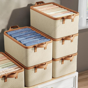 Boîtes de rangement carrées modernes Proins en gros, organiseurs de vêtements, tiroirs pliables lavables - Product Image 5