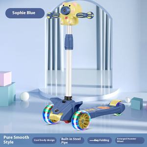 Scooter pour enfants avec fonctions coulissantes assises pour enfants de 1-2-3-6-12 ans Capteur Smart Type Comprend une fonction de soufflage de bulles - Product Image 2