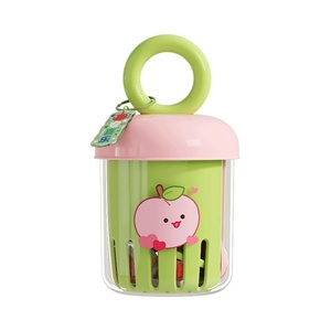 Vaso de Frutas Colorido para Batidos, Ensaladas y Yogur con Tenedor, Vaso Portátil de Doble Capa con Drenaje para Picnic y Camping - Product Image 1