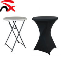 Nappe Ronde Extensible en Gros pour Tables de Cocktail – Housse Ajustée pour Fêtes, Mariages, Anniversaires, Hôtels