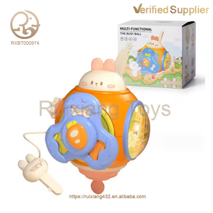 Fourniture d'usine <span class=keywords><strong>Puzzle</strong></span> dessin animé lapin occupé <span class=keywords><strong>main</strong></span> attraper balle bébé saisir sens formation éducation précoce Spin jouet - Product Image 2