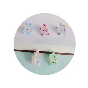 100pcs Glow In Dark Unique Horn Horse Resin Beads Add a Touch of Whimsy to Your Home Decor