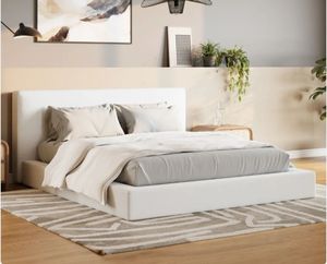 Eenvoudige Schone Comfortabele Zachte Vloer Wit Zonder Montage Opvouwbaar Eenvoudig Transport Schuim Zacht Bedframe - Product Image 2