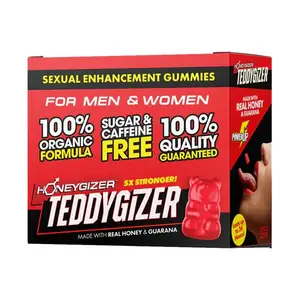 Männliche sexuelle Verbesserung Pillen boxen TEDDYGIZER Männliche sexuelle Verbesserung Gummi für Männer Kraft verbesserung