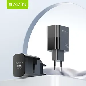 BAVIN fábrica al por mayor excelente PC972Y UK EU PD carga rápida tipo C Android pared cargadores de teléfono móvil