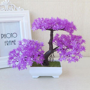 Pino Artificial en Maceta, Mini Bonsái Artificial de Plástico, Plantas Verdes, Árbol de Pino en Maceta para Decoración de Sala de Estar, Mesa, Hotel <span class=keywords><strong>y</strong></span> Jardín - Product Image 5